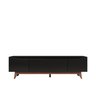 Rack para Tv até 75 Polegadas Flynt (185cm) - Natural C/ Preto - 6