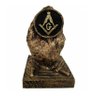 Estátua Pedra Fundamental da Maçonaria (10cm) Relaxar e Meditar - 1