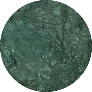 Tampo de Mármore Redondo 0,30m:verde Alpi