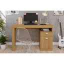 Ver imagem 1 de Mesa de Computador Solteiro Melissa C/ 1 Porta e 1 Gaveta Nature - Permóbili