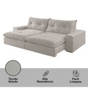 Ver imagem 5 de Sofá Hall Veludo Dois Módulos de 100m B25cm Meu Sofá Online