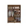 Guarda Roupa 4 Portas e 2 Gavetas C/ Pés Buriti Jatoba/areia - Santos Andirá - 2
