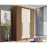 Guarda Roupa 4 Portas e 2 Gavetas C/ Pés Buriti Jatoba/areia - Santos Andirá - 1