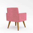 Ver imagem 2 de Kit 10 Cadeiras Poltronas Decorativa - Escritório - Recepção Cor:rosa