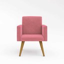 Ver imagem 4 de Kit 10 Cadeiras Poltronas Decorativa - Escritório - Recepção Cor:rosa