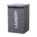 Ver imagem 6 de Cesto Roupa Suja Organizador Multiuso Dobravel Roupeiro Lavanderia Quarto Banheiro com Tampa Portati