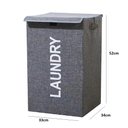 Ver imagem 7 de Cesto Roupa Suja Organizador Multiuso Dobravel Roupeiro Lavanderia Quarto Banheiro com Tampa Portati