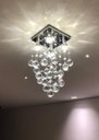 Ver imagem 1 de Lustre de Cristal para Sala,quarto com 60cm de Altura ,base de Inox Espelhado 30x30cm,cristais K9
