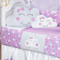 KIT JOGO DE BERÇO BABY EXCLUSIVO 12 PECAS KIT AMERICANO FOFURA PARA BEBE COMPLETO LUXUOSO - 4