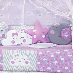 KIT JOGO DE BERÇO BABY EXCLUSIVO 12 PECAS KIT AMERICANO FOFURA PARA BEBE COMPLETO LUXUOSO - 2