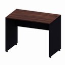 Ver imagem 2 de Mesa Escrivaninha Retangular X com Passa Cabos e Pés Painel para Escritório 100cm Corporate Louro Preto com Preto Marrom