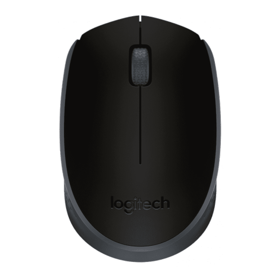 MOUSE OPTICO SEM FIO M170 ERGONÔMICO ORIGINAL LOGITECH:Preto - 1