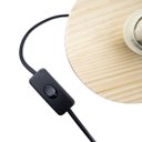 Ver imagem 7 de Luminária de Mesa Bali Abajur Fibra Bambu Base Madeira 1xe27 Boho Rústico St3270
