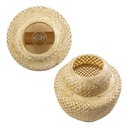 Ver imagem 6 de Luminária de Mesa Bali Abajur Fibra Bambu Base Madeira 1xe27 Boho Rústico St3270