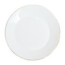 Ver imagem 1 de Prato de Raso Catarina em Opaline com Fio de Ouro 27cm 1 Peça - Hauskraft