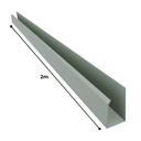 Ver imagem 4 de Kit 4 Barras Perfil Pvc 2 Metros Acabamento para Painel Ripado Slim