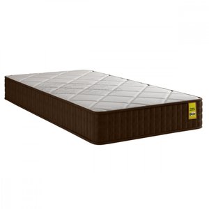 Colchão de Solteiro 88x188x25 Comfort Plus Superlastic Marrom Apolospuma