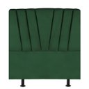 Ver imagem 1 de Cabeceira Estofada Cama Box Solteiro 90 Cm Malu Suede:verde