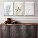 Ver imagem 2 de Kit 3 Quadros Minimalistas Fotografias Suaves Brancas 24x18cm:madeira Preta