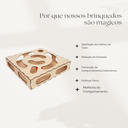 Ver imagem 2 de Brinquedo Interativo Gato Bolinha Guizo Terapia Mdf