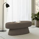 Ver imagem 2 de Banco Orgânico 102cm Liz Sala de Estar Bouclé Marrom - Nexta Casa