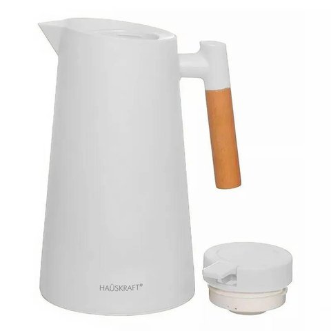 Garrafa Térmica Haüskraft 1l - Branca - Segurança e Estilo