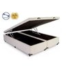 Cama Báu Box Base King Bipartido Sintético Bege Blindado com Pistão a Gás. - 2