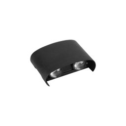 Arandela Led Velame 4w 3000k Branco Quente Ip65 Bivolt Preto - 2