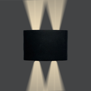 Arandela Led Velame 4w 3000k Branco Quente Ip65 Bivolt Preto