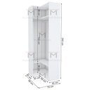 Ver imagem 2 de MÓDULO CANTO PARA CLOSET 2,40A M272.B (CASA OU LOJA) MUNDI MOVEIS