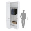 Ver imagem 6 de MÓDULO CANTO PARA CLOSET 2,40A M272.B (CASA OU LOJA) MUNDI MOVEIS