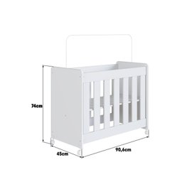 Mini Berço para Quarto de Bebê 4 em 1 Evolutivo - 3