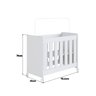Mini Berço para Quarto de Bebê 4 em 1 Evolutivo - 4