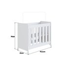 Ver imagem 4 de Mini Berço para Quarto de Bebê 4 em 1 Evolutivo Branco