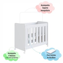 Mini Berço para Quarto de Bebê 4 em 1 Evolutivo - 8