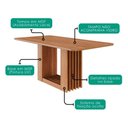 Ver imagem 5 de Mesa de Jantar Ariela Mdf com 6 Cadeiras Estofadas Suede Nude Molci