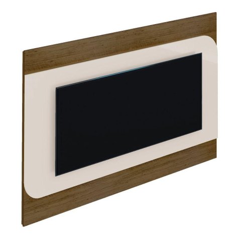 Painel para TV Catania 86 Polegadas 220cm MDF MDP Pinho Off White Artely