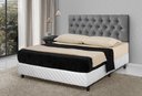 Ver imagem 2 de Cabeceira de Cama Estofada Casal 140cm Capitone Cinza - Rede Móveis