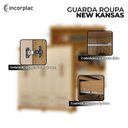 Ver imagem 6 de Cômoda Madri e Guarda Roupa Casal New Kansas Carvalho Americano Off White - Incorplac