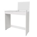 Ver imagem 2 de Penteadeira Organizadora, Mesa Escrivaninha Paris com Espelho e porta joias - Branco
