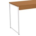 Ver imagem 6 de Mesa Escrivaninha Industrial Office com Estante MDF MDP 136cm Canela Branco Kappesberg