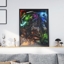Quadro Grande Decoração Home Office Elegante Moderno Revenda:Baú Nostalgia - 4
