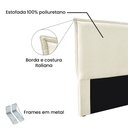 Ver imagem 4 de Cabeceira Viena Linho para Cama de Casal 1,40 Bz Home Decor:Bege