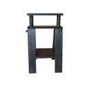 Ver imagem 3 de Cavalete Preto Base para Mesa em Madeira De Demolição com Altura Regulável