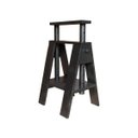 Ver imagem 2 de Cavalete Preto Base para Mesa em Madeira De Demolição com Altura Regulável