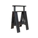 Ver imagem 4 de Cavalete Preto Base para Mesa em Madeira De Demolição com Altura Regulável