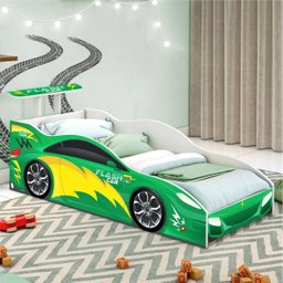 Cama Carro Infantil Verde - 1