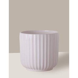 Vaso Cachepô de Cerâmica para Plantas Branco ME - 2