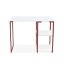 Ver imagem 4 de Mesa com Prateleira Industrial Nic 900 Cobre Tampo Branco