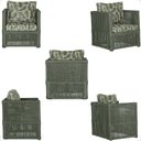 Ver imagem 5 de Mesa Centro e 3 Poltronas Madri Corda Náutica Estofado 5 Trama Original